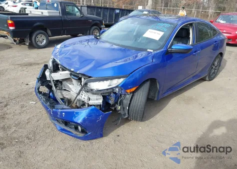 2020 Honda Civic Ex-L from USA, damaged, VIN 2HGFC1F75LH681351